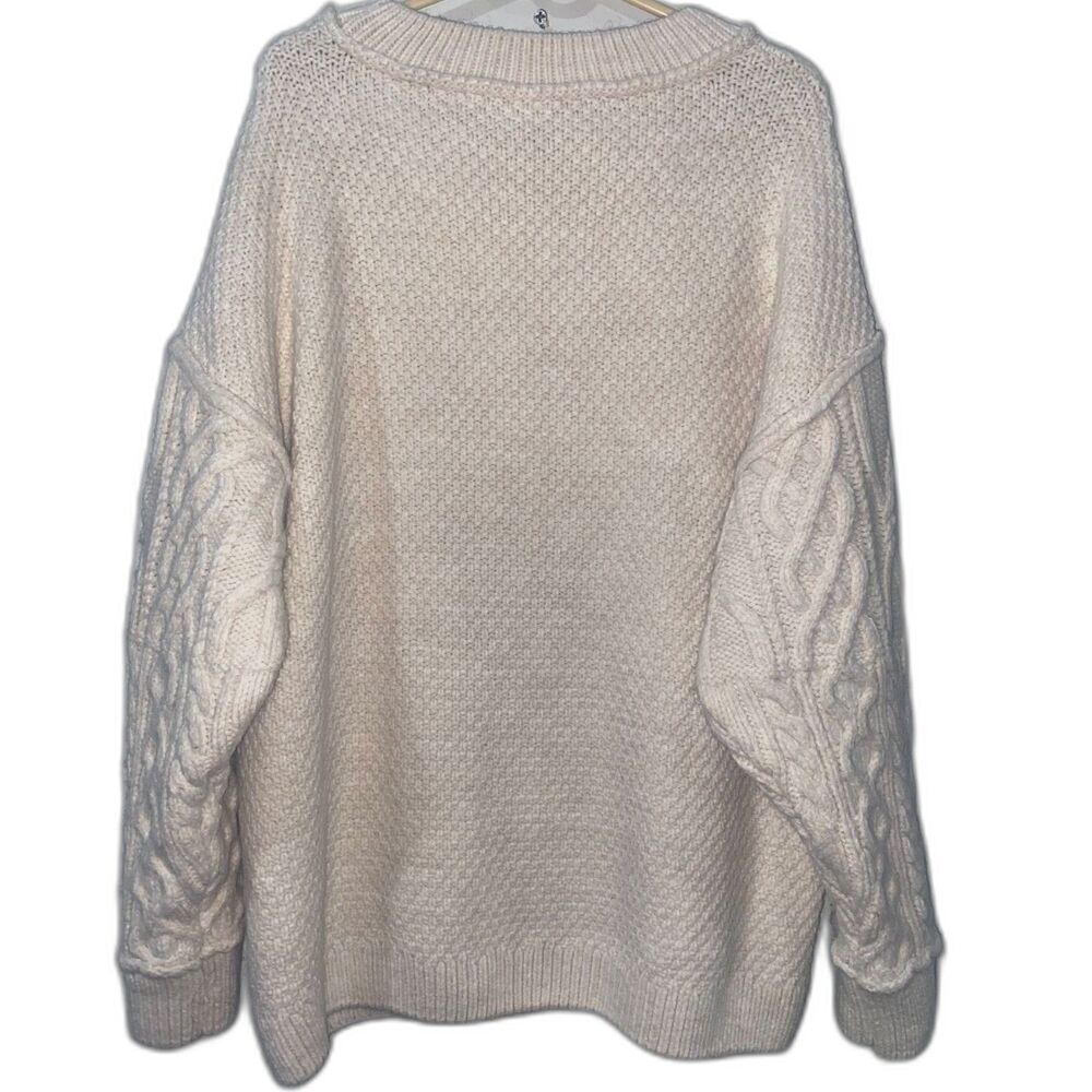Free People Cream Cable Knit Sweater - Picture 2 of 7